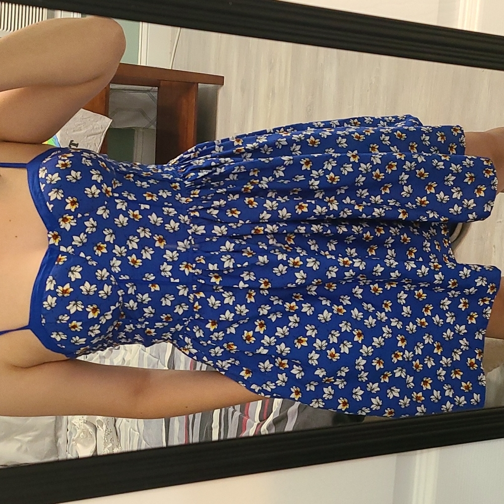 Blue Dress with POCKETS